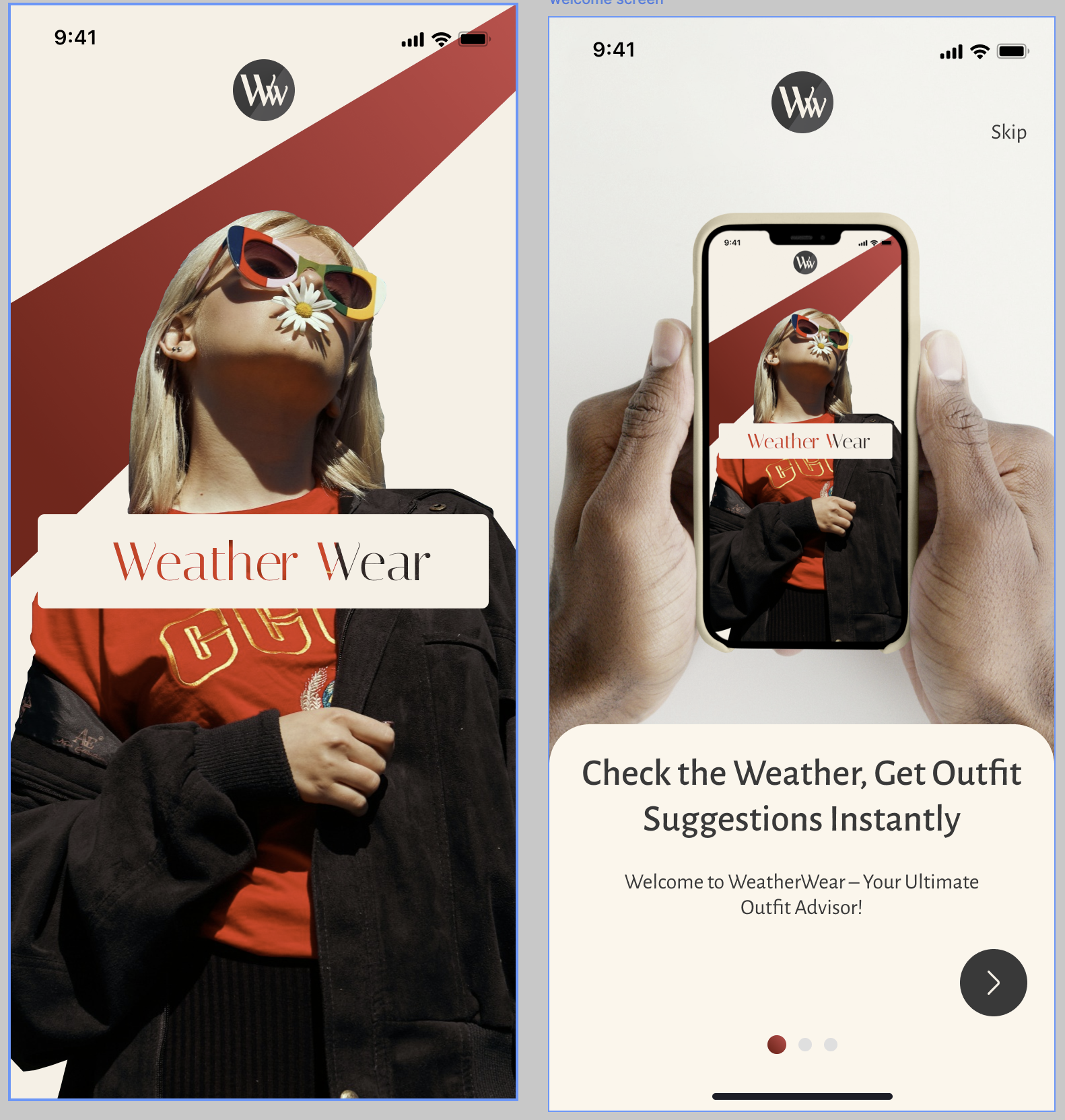 WeatherWear App Preview